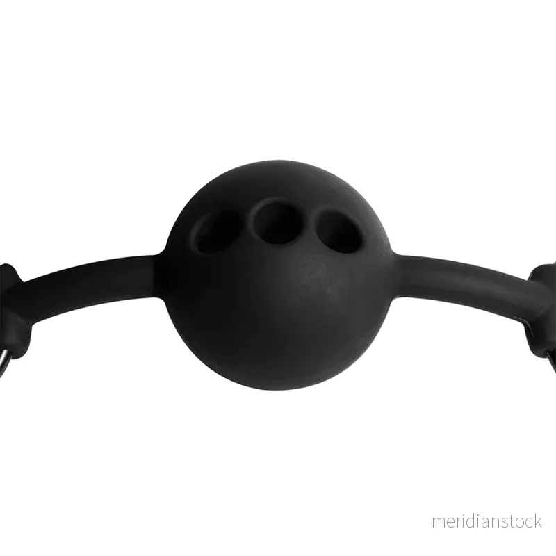 FETISH SUBMISSIVE BONDAGE - BREATHABLE SILICONE BALL GAG - Bild 3