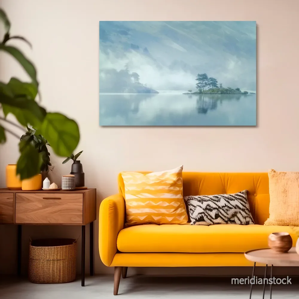 SILVER LAKE Horizontal Canvas Print