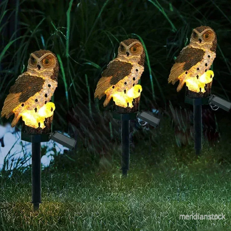 Solförsörjd uggleträdgårdslampa - OwlGlow - Bild 3