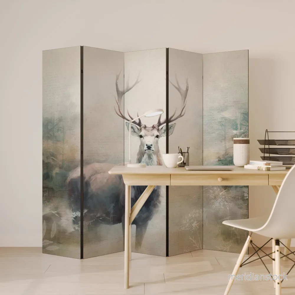 FOREST KING Dekorativ rumsavdelare – 5 paneler - Bild 3