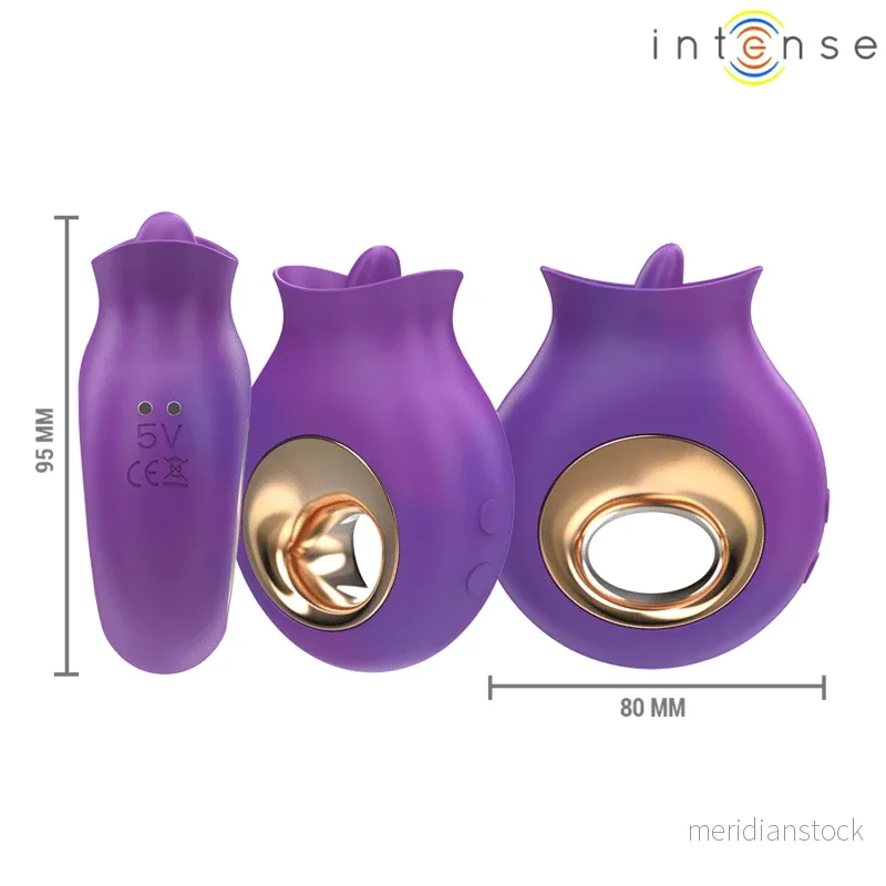 INTENSE - TULI CLITORIS STIMULATOR 9 VIBRATIONS & 9 OSCILLATIONS PURPLE - Bild 3