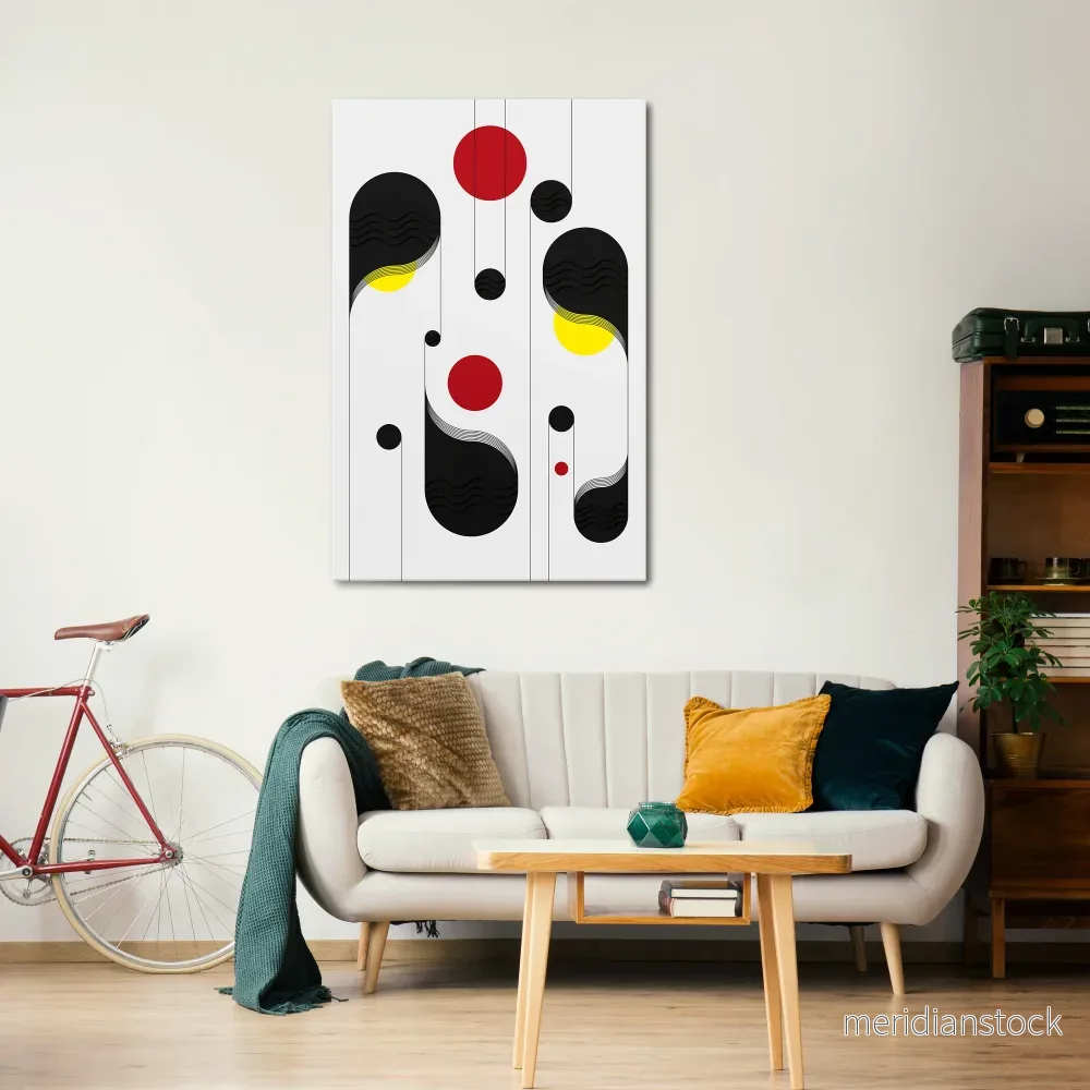 DOT-TO-DOT LULLABY Vertical Canvas Print