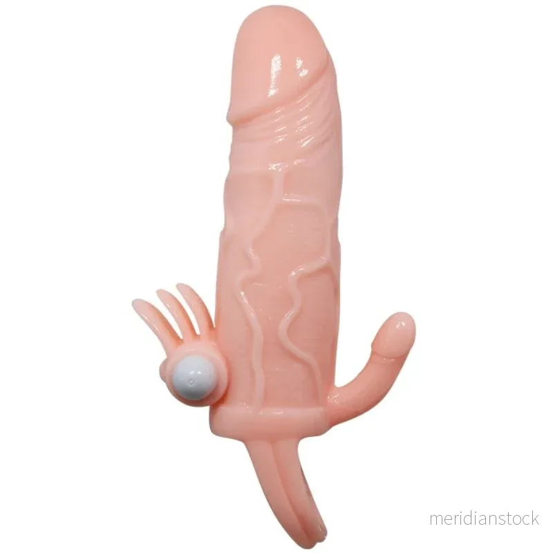 BAILE - BRAVE MAN PENIS COVER WITH CLIT AND ANAL STIMULATION FLESH 16.5 CM - Bild 3