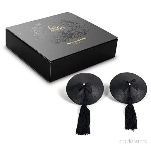BIJOUX INDISCRETS - BURLESQUE BLACK NIPPLE COVERS - Bild 3