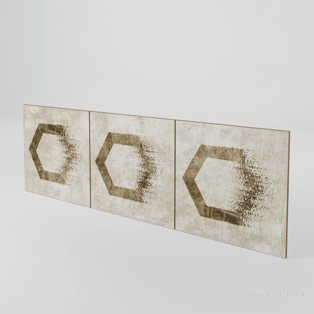 HEXAGONAL SHAPES Luckset med 3 dörrar till sideboard HEXAGONAL SHAPES Luckset med 3 dörrar till sideboard