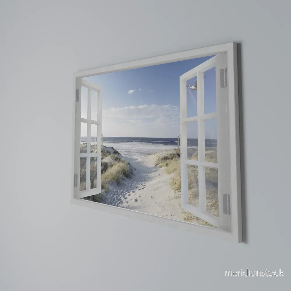 WINDOW TO WANDER Horizontal Canvas Print - Bild 3