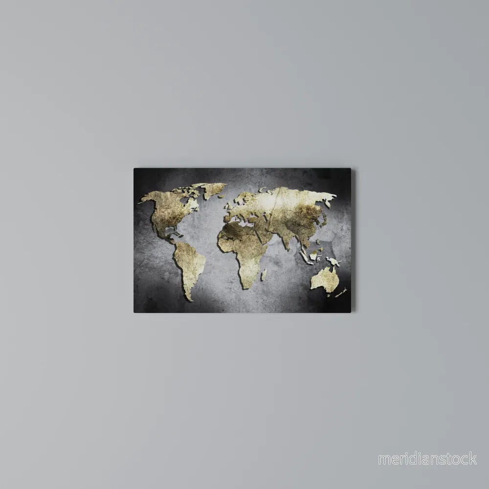 GOLDEN GLOBE TREASURE Horizontal Canvas Print - Bild 3