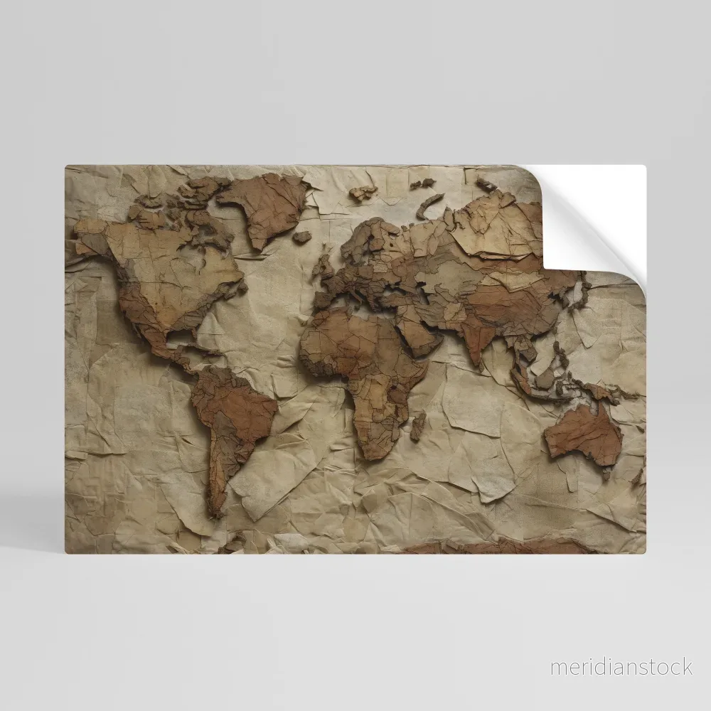 PAPERY PLANET LANDSCAPE Självhäftande Horisontell Poster - Bild 2