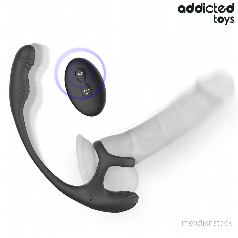 ADDICTED TOYS - ANAL PLUG WITH VIBRATION AND 360º WAVING AND TESTICLE STIMULATOR - Bild 3
