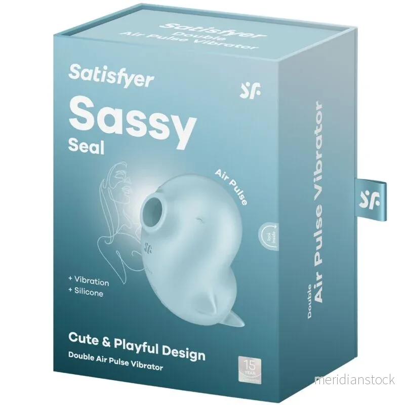 SATISFYER - SASSY SEAL STIMULATOR & VIBRATOR BLUE - Bild 2