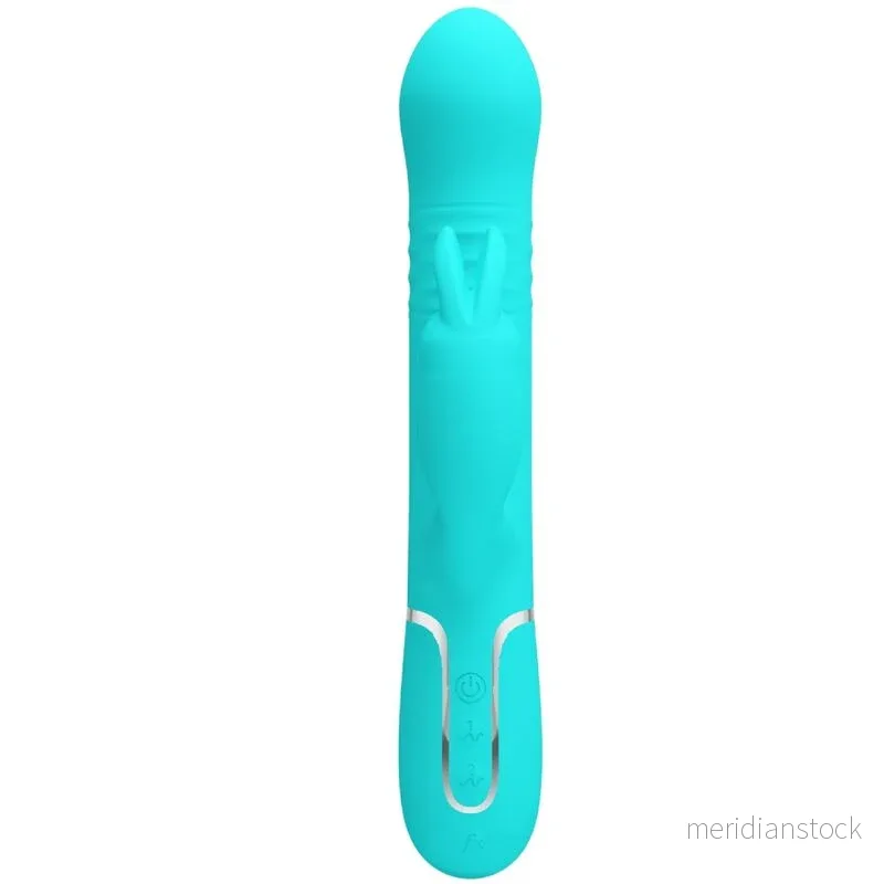 PRETTY LOVE - COALE RABBIT VIBRATOR PEARLS AQUA GREEN - Bild 2