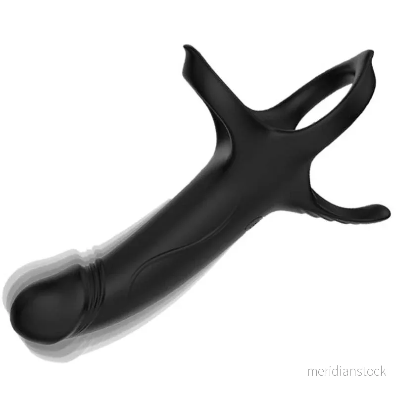 ARMONY - DILDO WITH RING & VIBRATOR BLACK - Bild 3