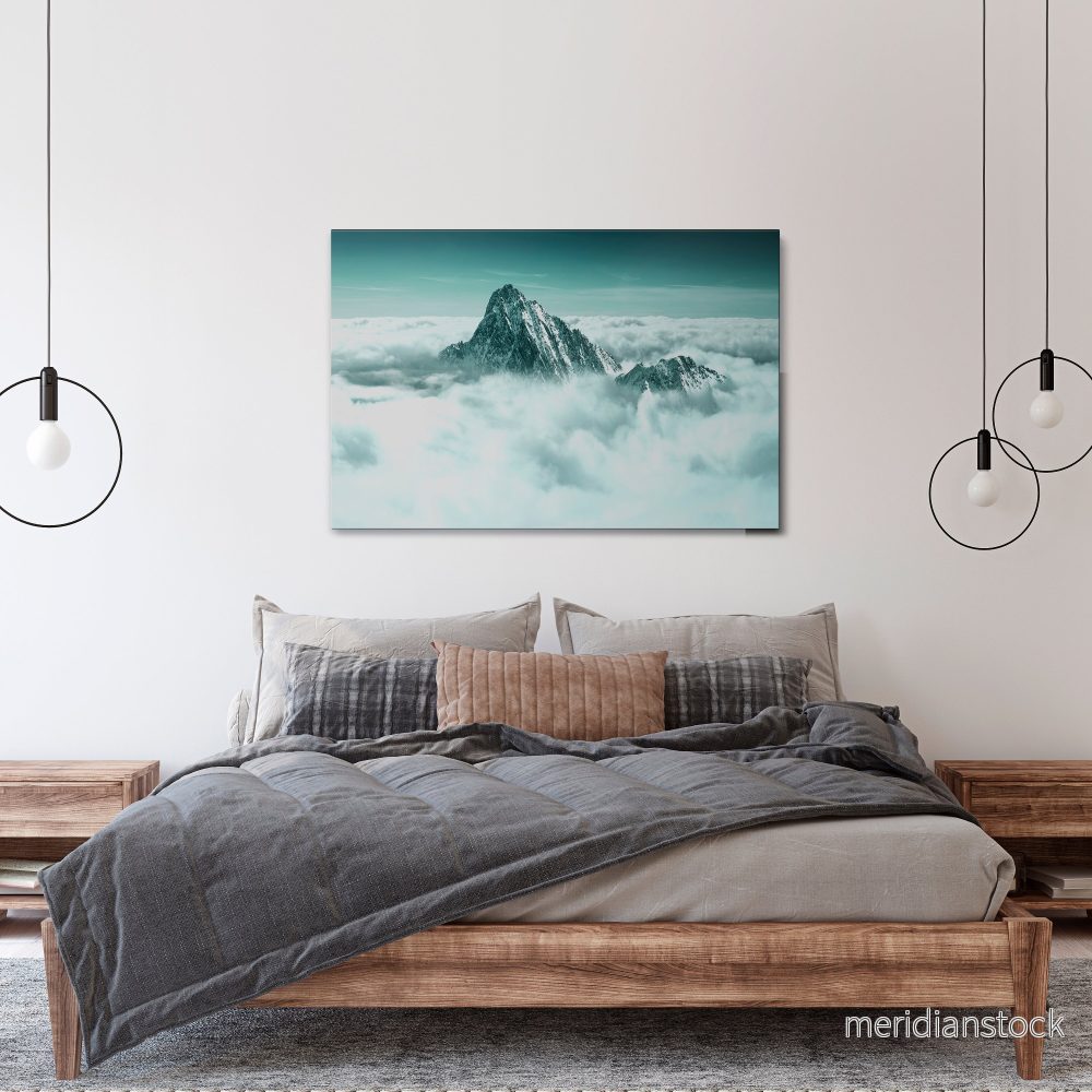 CLOUD-KISSED PEAK Horizontal Canvas Print - Bild 2