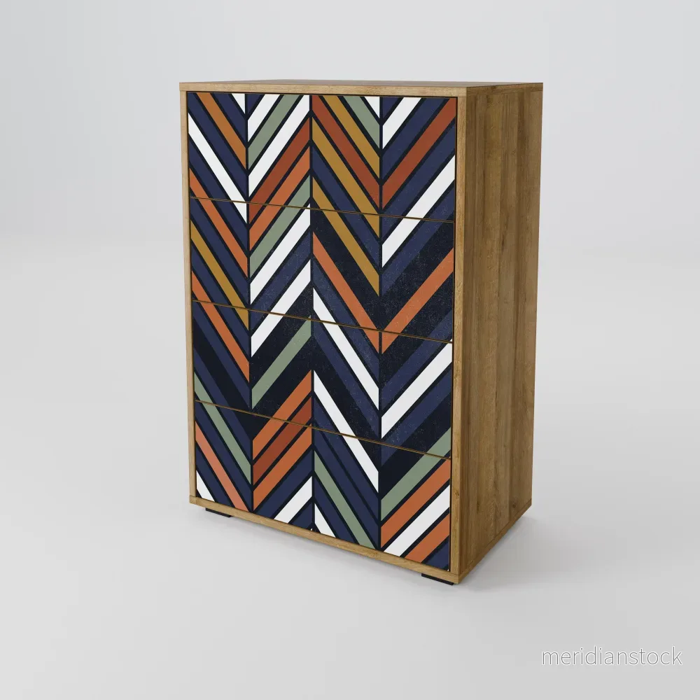 VIBRANT PATCHWORK Chest of drawers