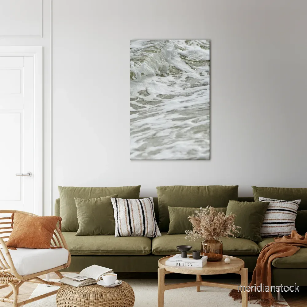 FOAMING ELEGANCE Vertical Canvas Print - Bild 2