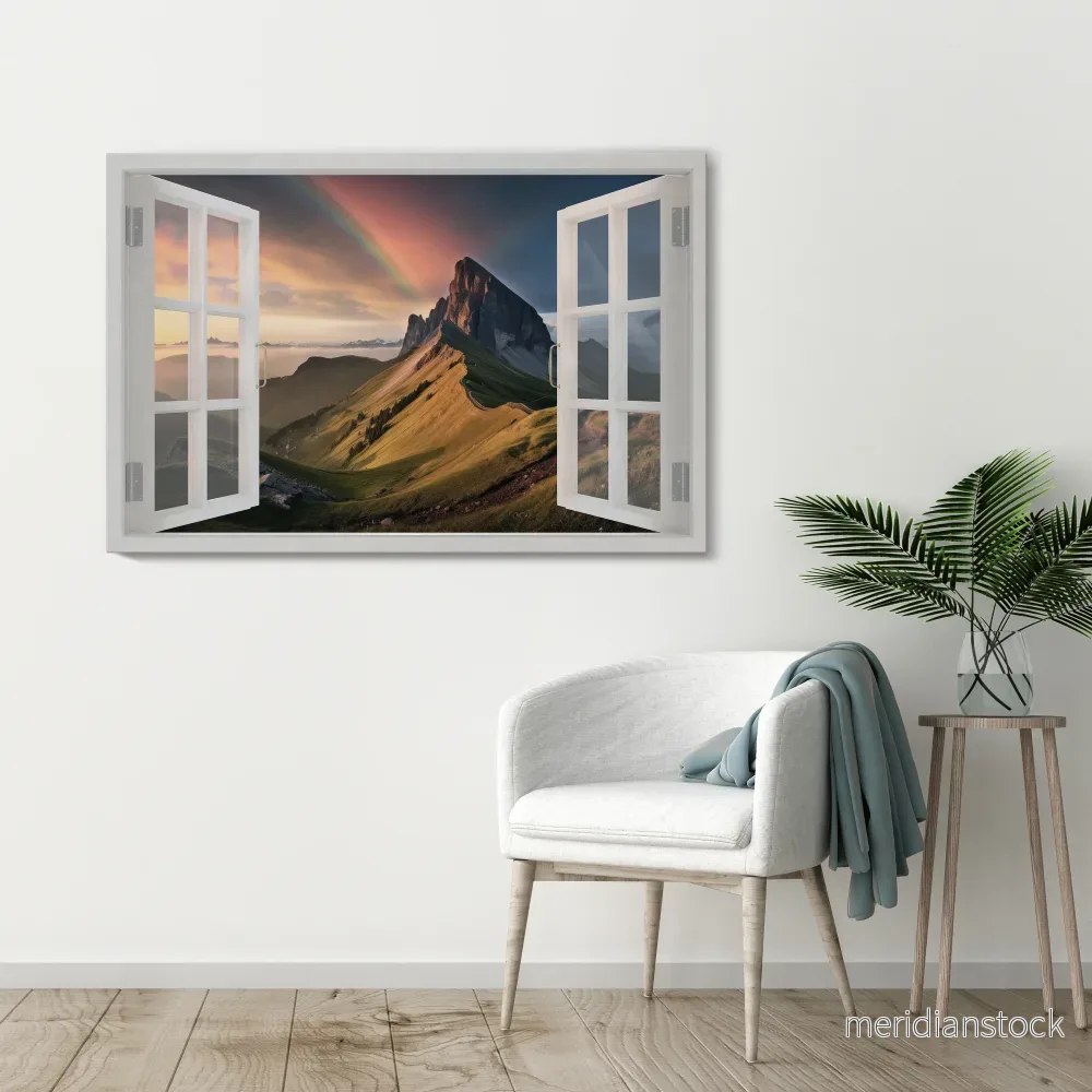 RAINBOW ESCAPE Horizontal Canvas Print - Bild 2