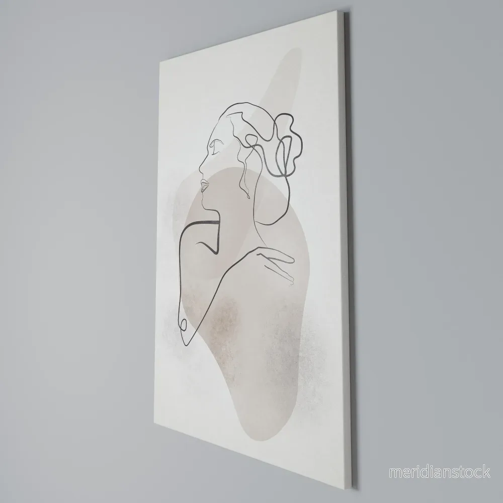 GRACEFUL LINES Vertical Canvas Print - Bild 3