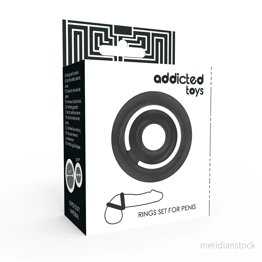 ADDICTED TOYS - POTENZ- C-RING PENIS BLACK - Bild 2