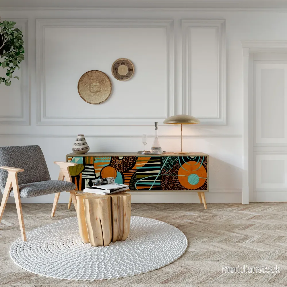 GEODE GLIMMER TV-bänk med 3 dörrar - Bild 3