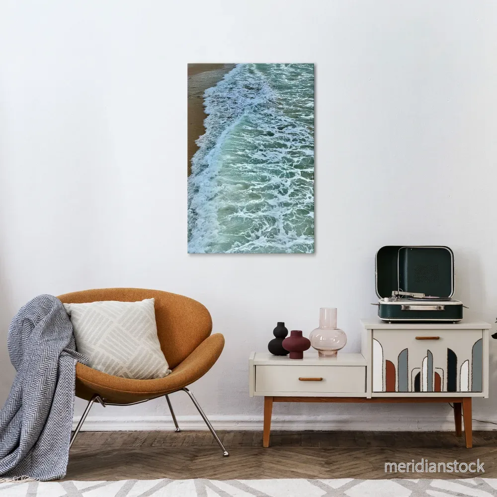 WAVES OF TIME Vertical Canvas Print