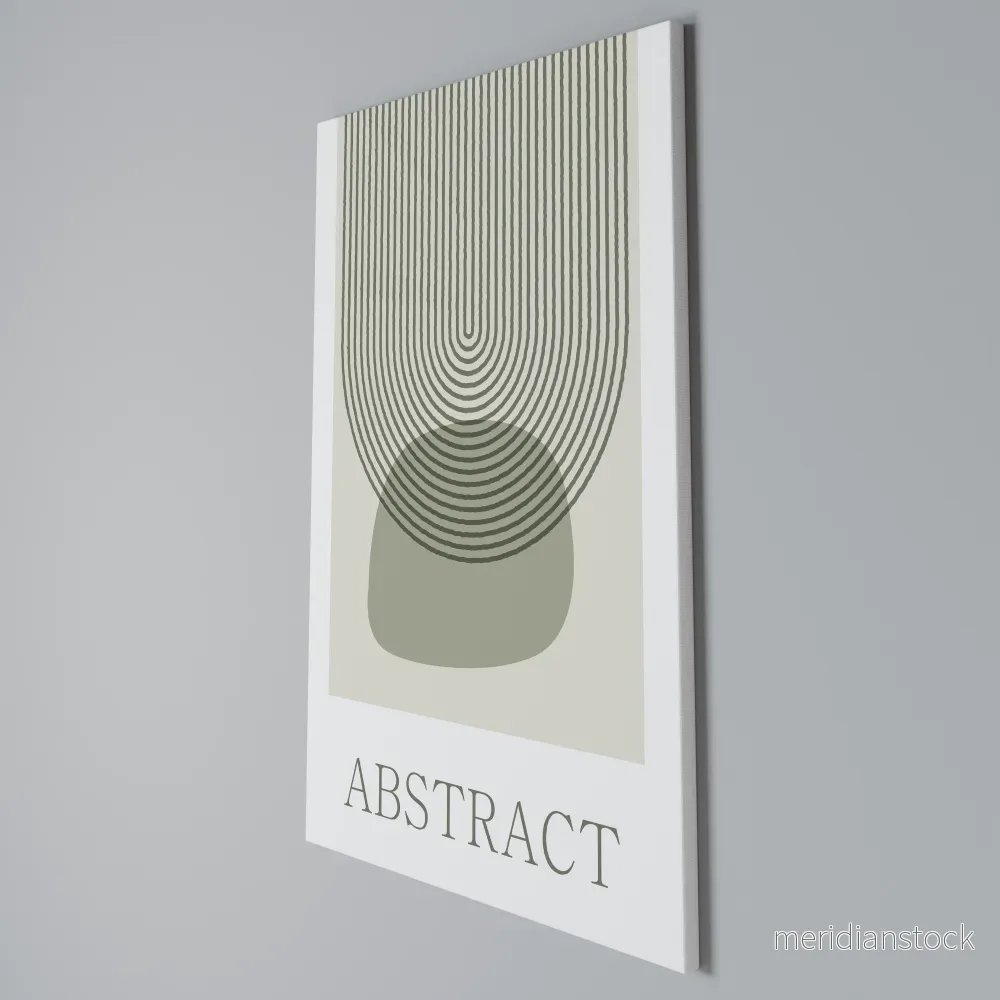 GREEN ABSTRACT Vertical Canvas Print - Bild 3