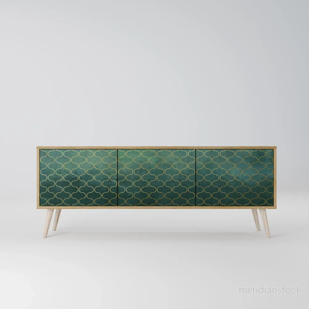TESSELATED GREENERY TV-bänk med 3 dörrar - Bild 2