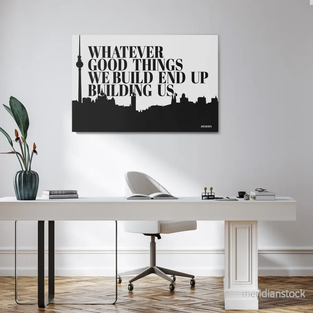 BUILDING OUR LEGACY Horizontal Canvas Print