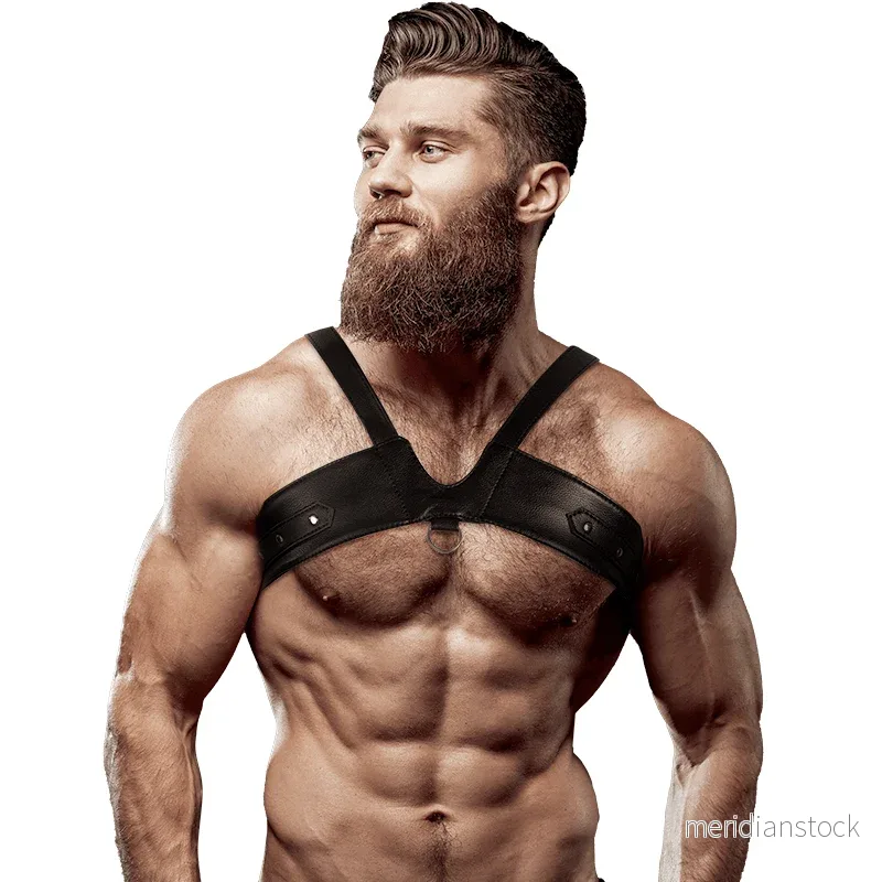 FETISH SUBMISSIVE ATTITUDE - MENS BRIGADE ECO-LEATHER CHEST HARNESS - Bild 2