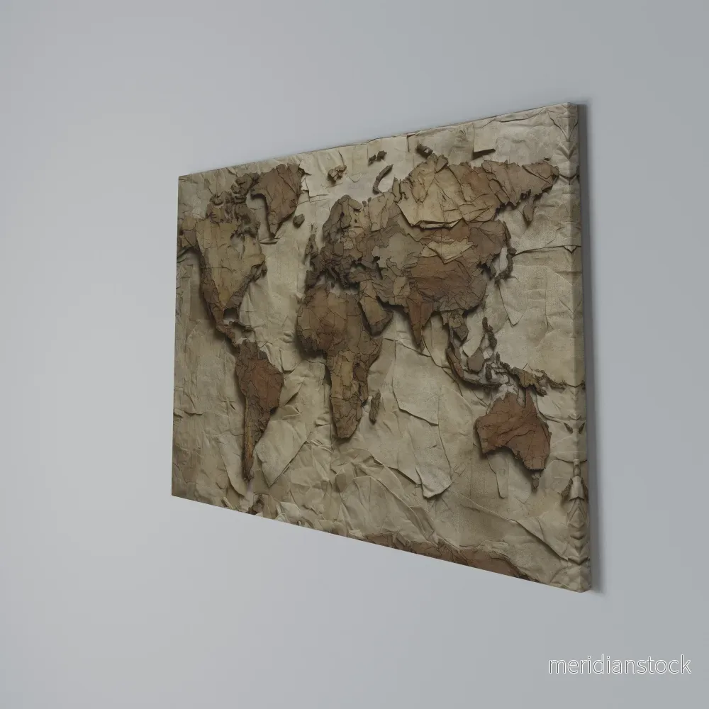 PAPERY PLANET LANDSCAPE Horizontal Canvas Print - Bild 3