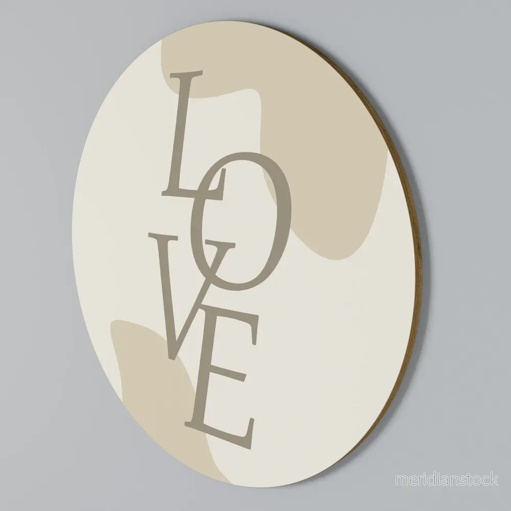 LOVE IN FORM Rund väggdekor LOVE IN FORM Rund väggdekor