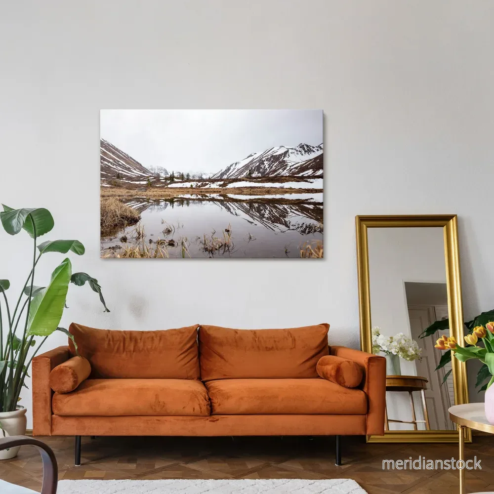 SNOW-KISSED REFLECTIONS Horizontal Canvas Print - Bild 2