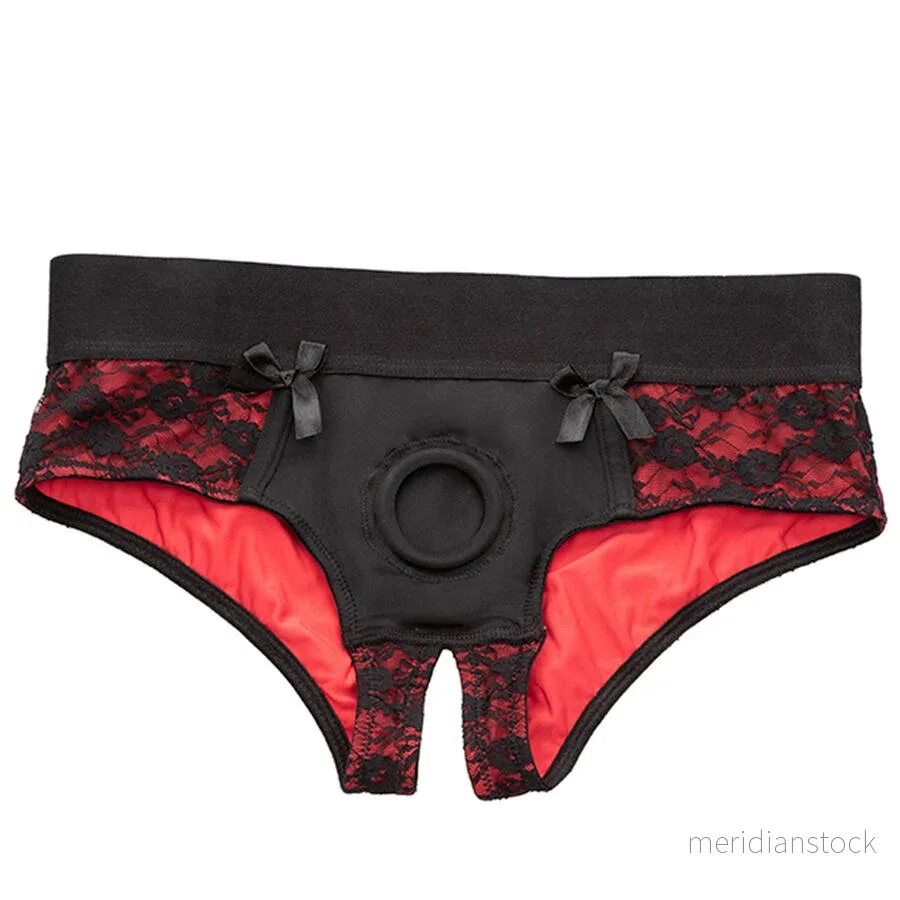 CALEXOTICS - SCANDAL SET OF CROTCHLESS PANTIES WITH DILDO SIZE S/M - Bild 3