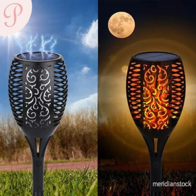 Trädgårdsfacklor med LED-belysning - SolarFlame - Bild 2