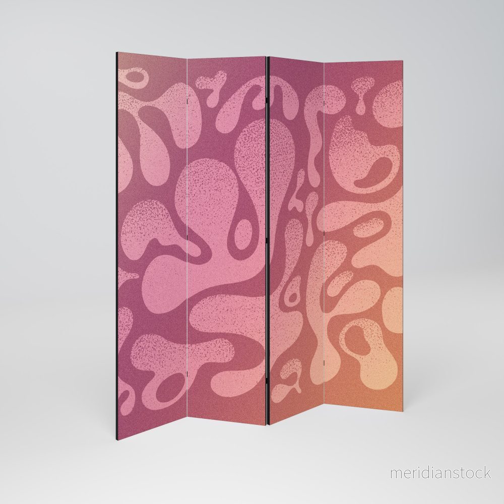 IRREGULAR PINK Rumsavdelare 4 paneler - Bild 2