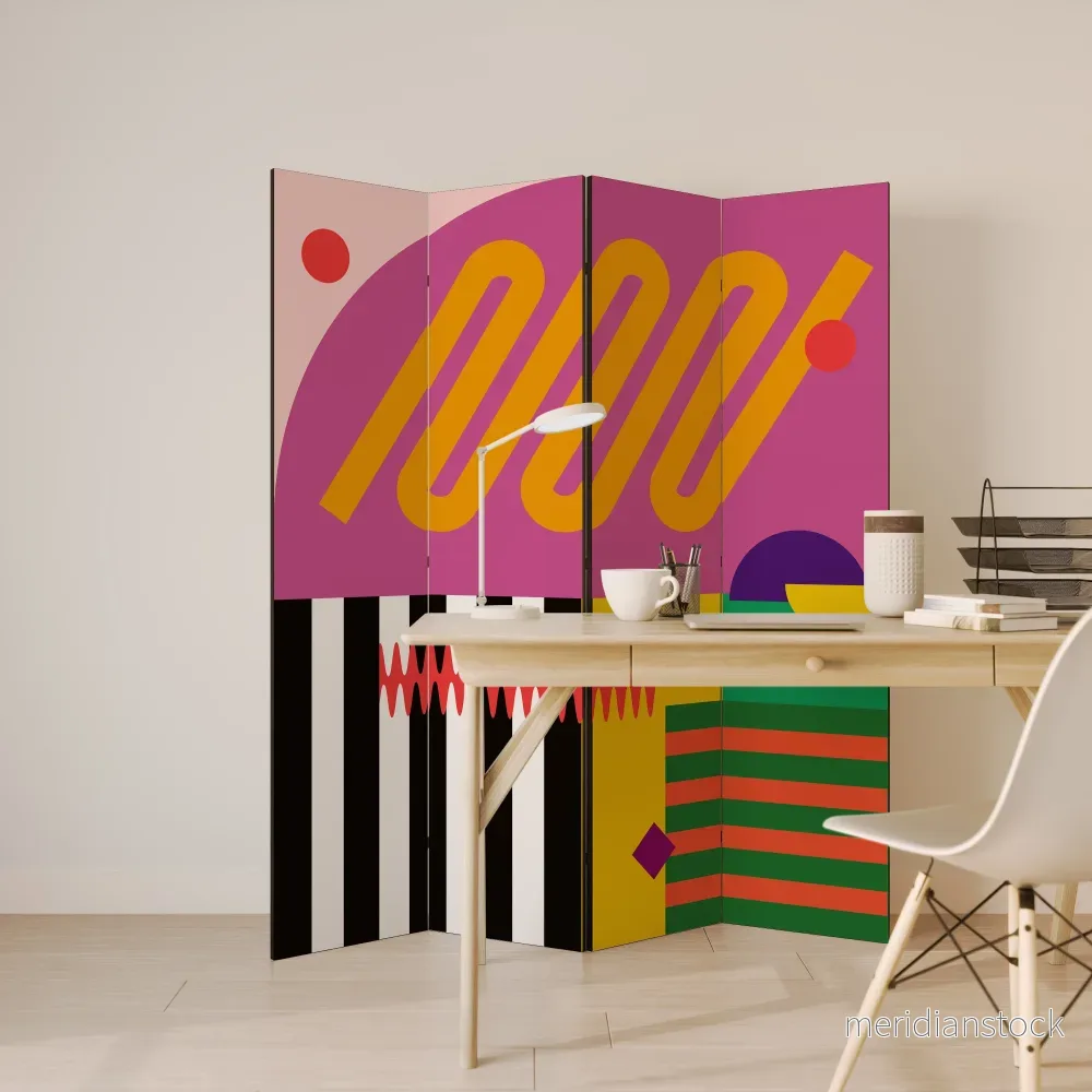 VIVID ART Rumsavdelare 4 paneler - Bild 3