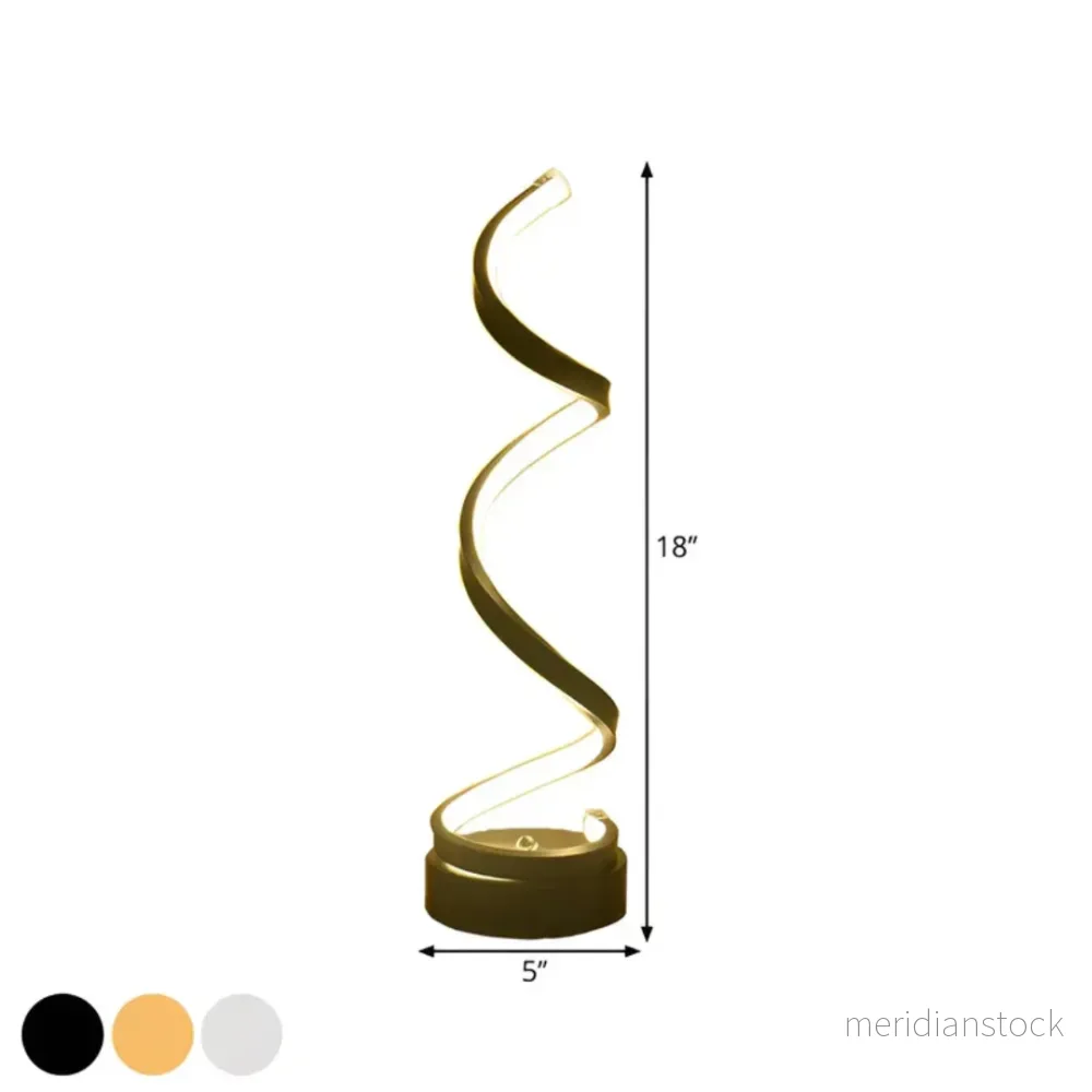 Dimbar modern spiralbordslampa - LumaSpiral - Bild 2