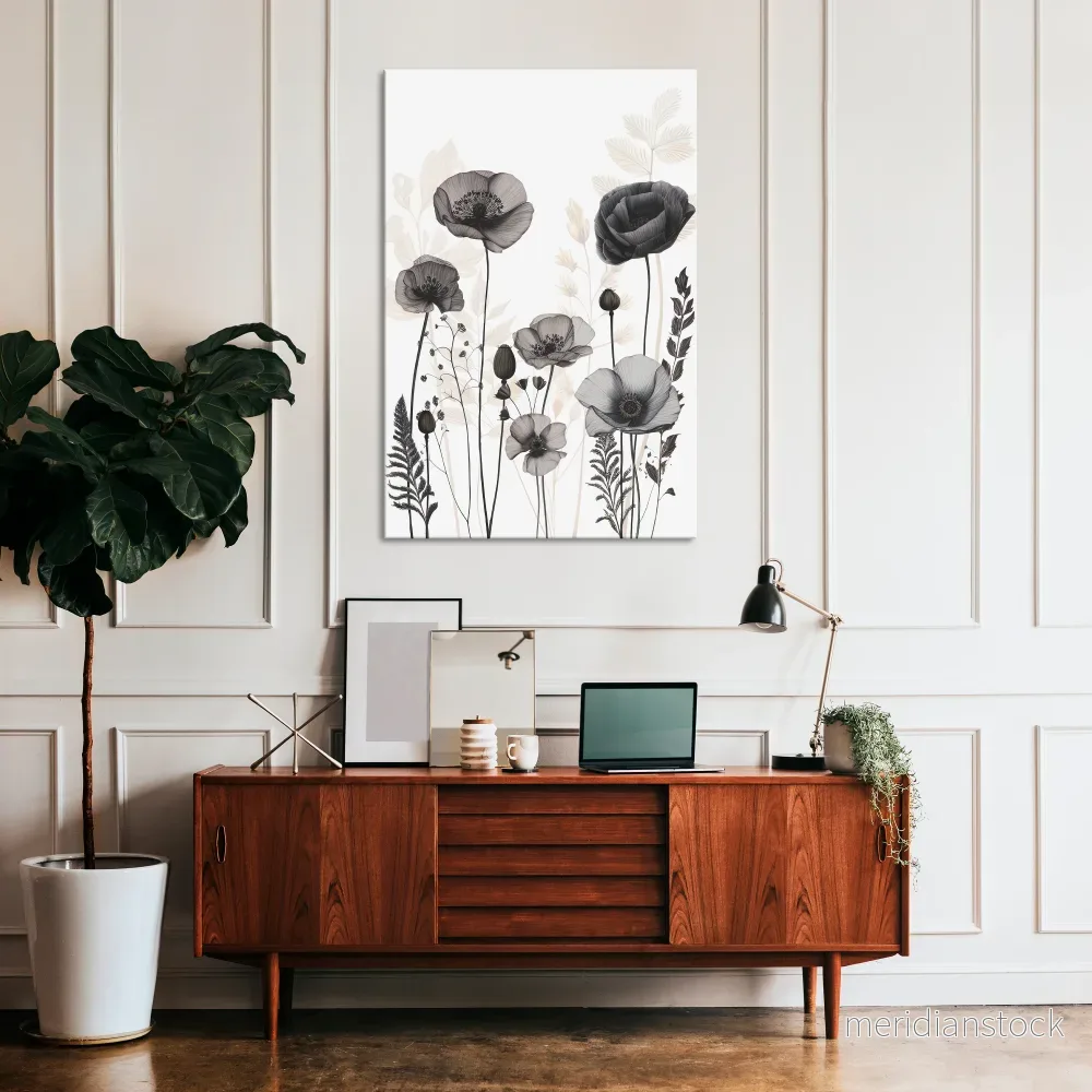 POPPY ALLURE Vertical Canvas Print - Bild 2
