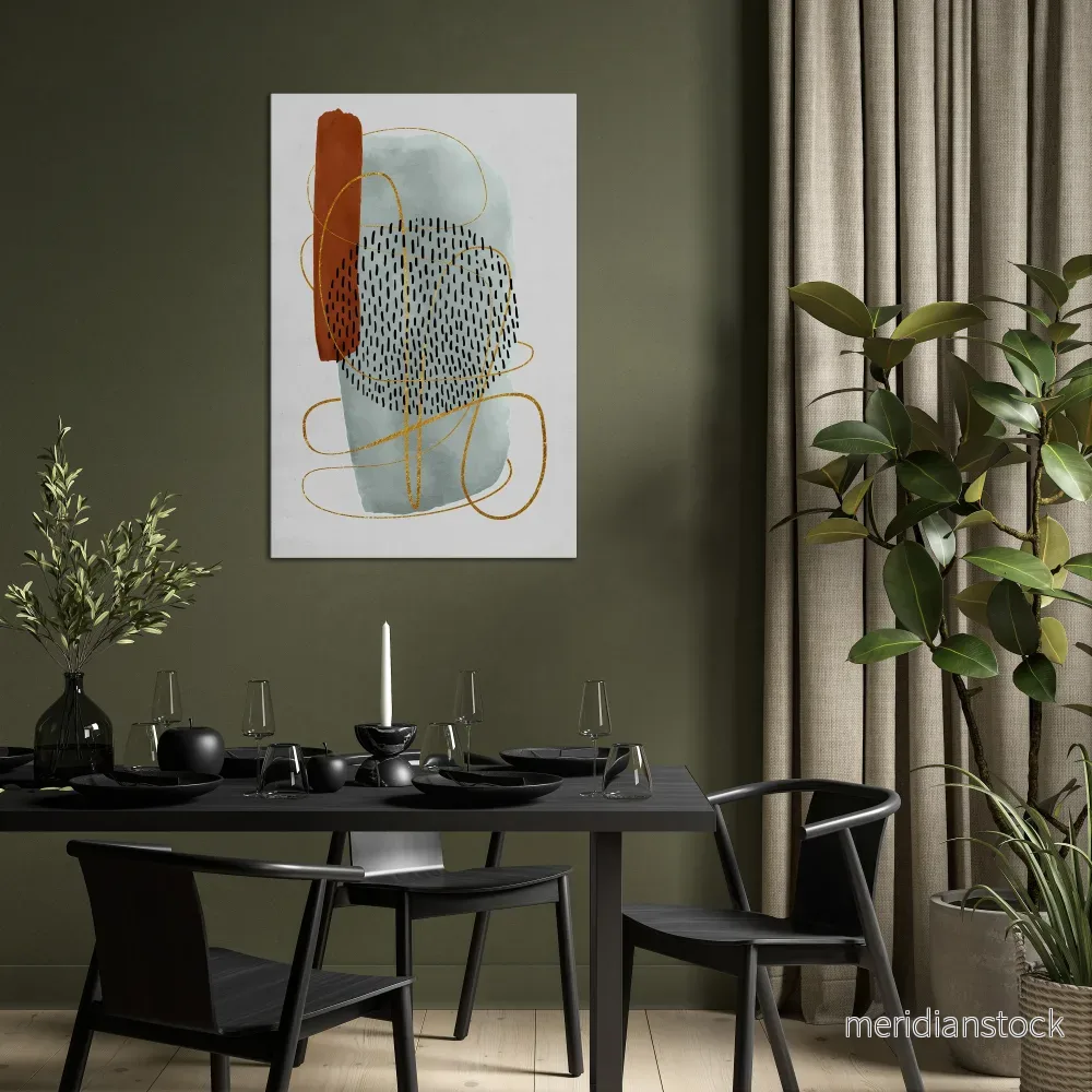 WRAPPED IN FORM Vertical Canvas Print - Bild 2