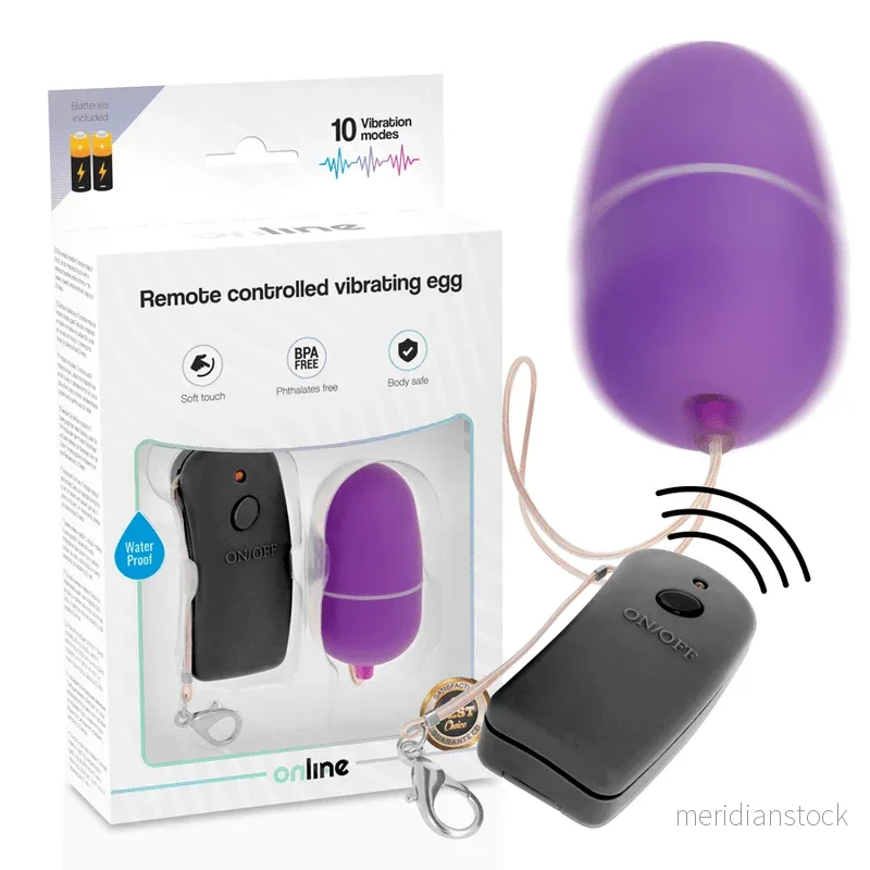 ONLINE - REMOTE CONTROLLED VIBRATING EGG PURPLE - Bild 3