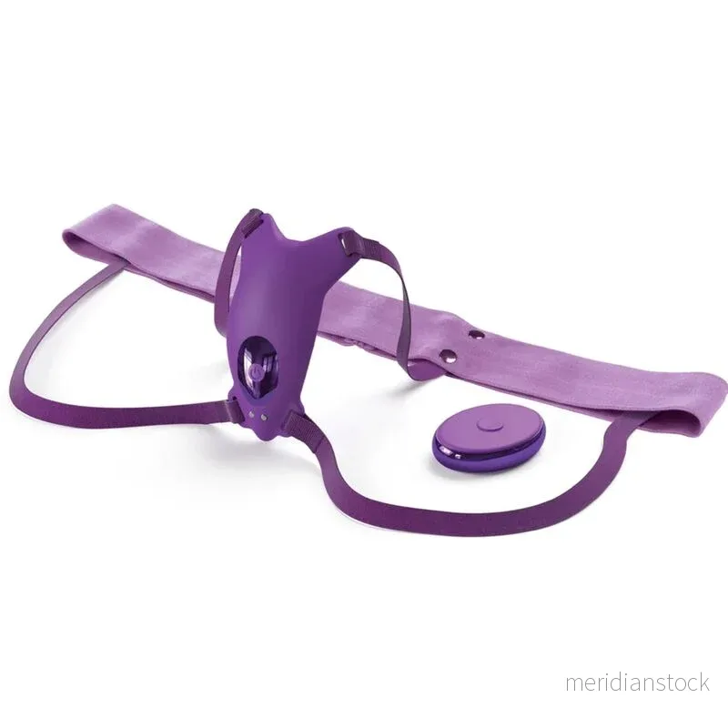 FANTASY FOR HER - BUTTERFLY HARNESS, VIBRATING RECHARGEABLE & REMOTE CONTROL PURPLE - Bild 2