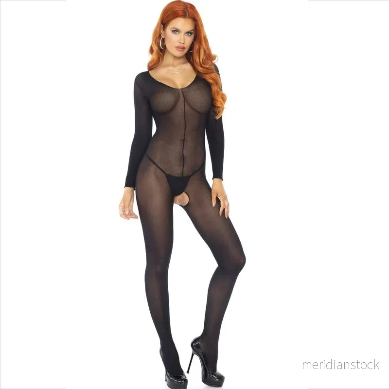 LEG AVENUE - BODYSTOCKING LONG SLEEVE BLACK - Bild 2