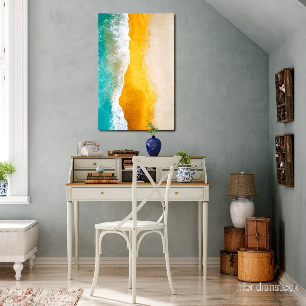 TRILOGY OF TIDES Vertical Canvas Print - Bild 2