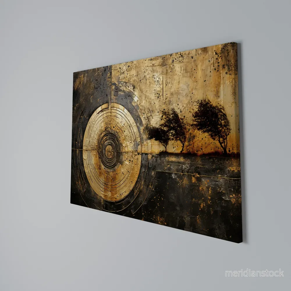 COPPERY EARTHQUAKE Horizontal Canvas Print - Bild 3