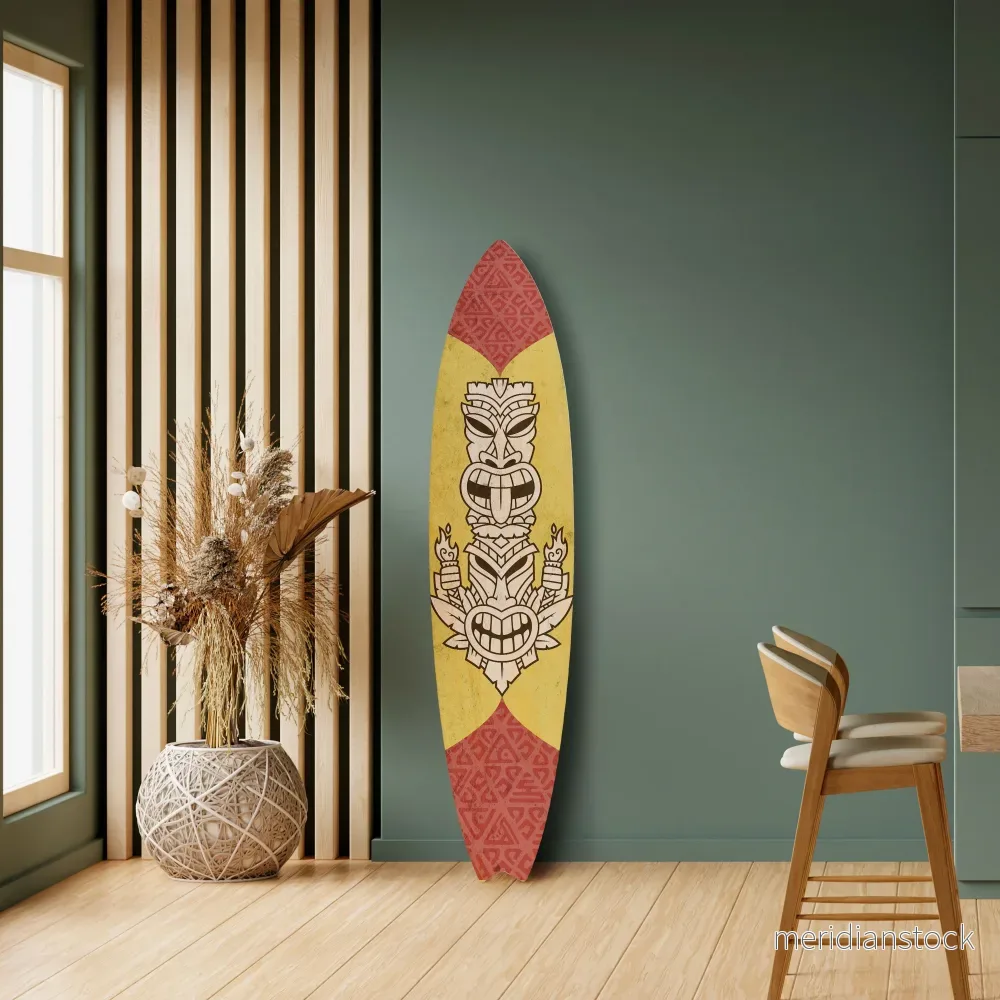 TIKI TOTEM Dekorativ Surfbräda - Bild 2
