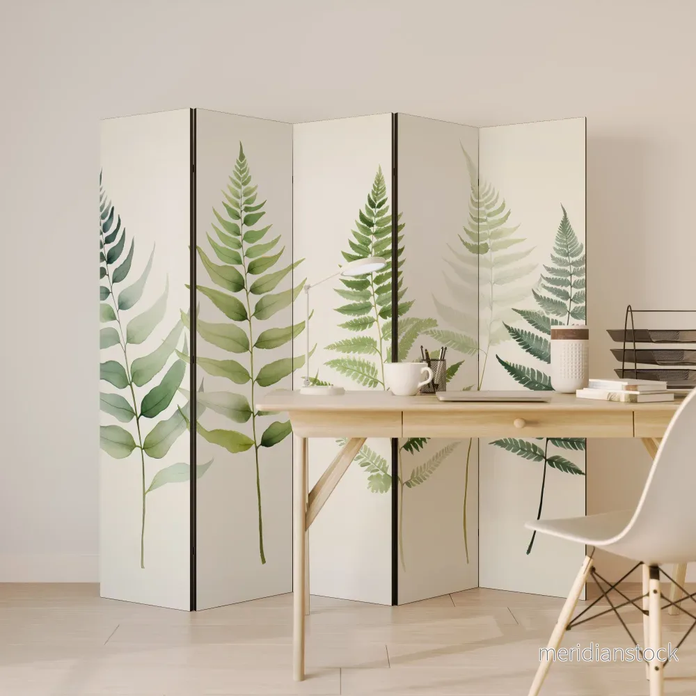 FERN MAJESTY Dekorativ rumsavdelare – 5 paneler - Bild 3