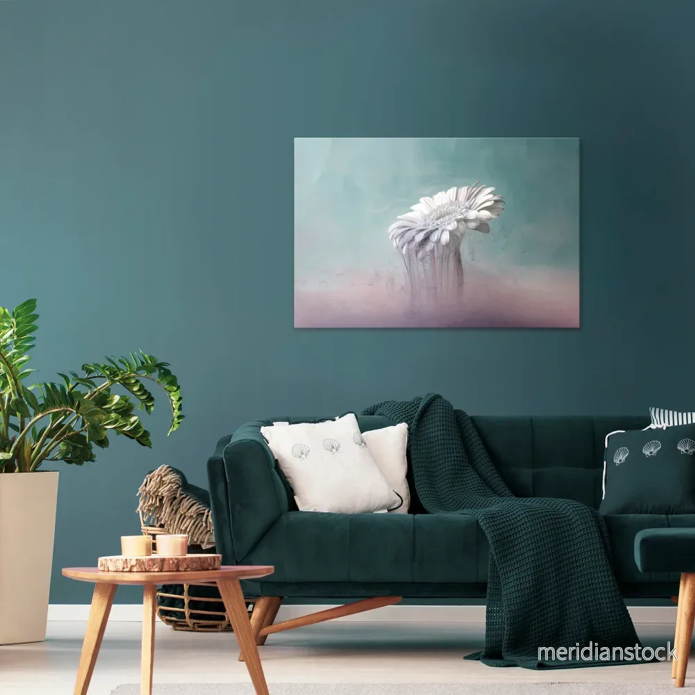 MELTING GERBERA Horizontal Canvas Print - Bild 2