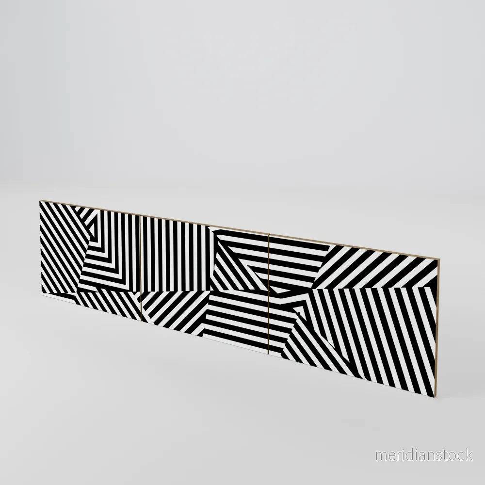 ILLUSIONARY LATTICE Luckset med 3 dörrar till TV-bänk ILLUSIONARY LATTICE Luckset med 3 dörrar till TV-bänk