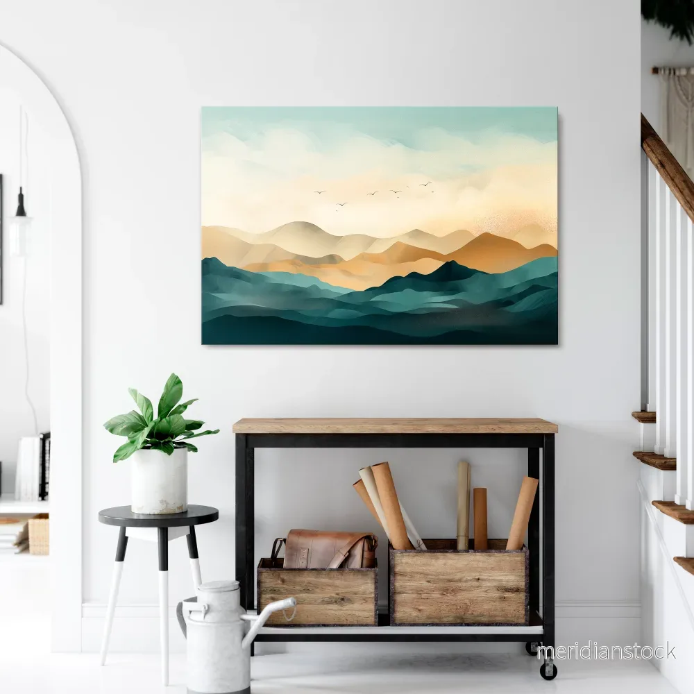 MOUNTAIN MELODY Horizontal Canvas Print