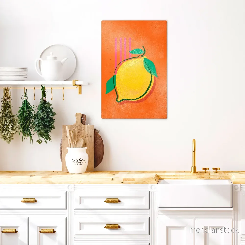 LUSCIOUS LEMON Vertical Canvas Print - Bild 2