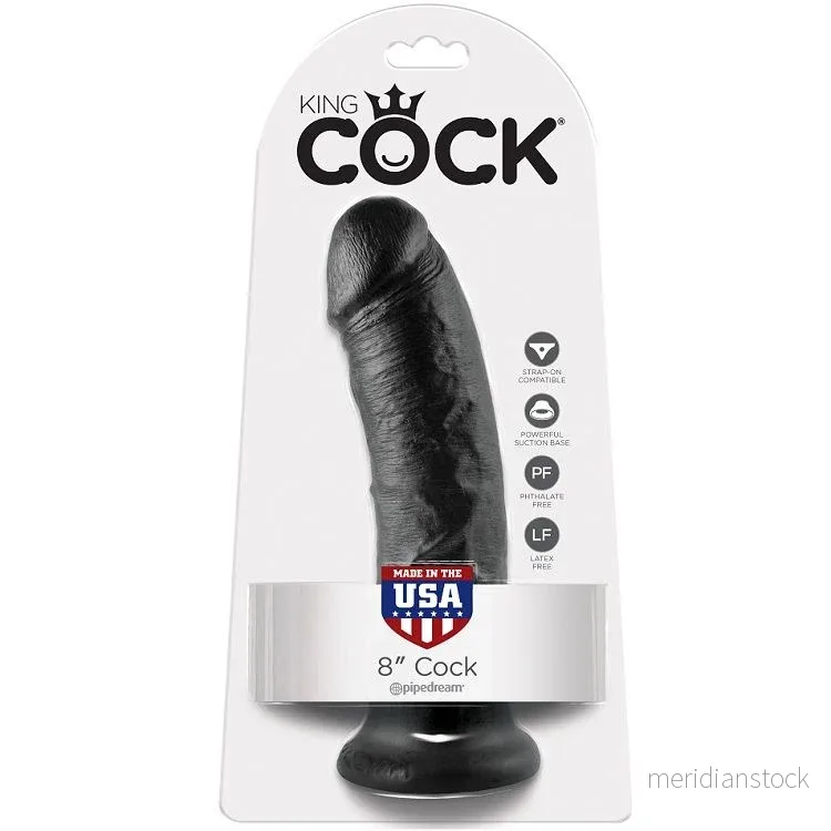 KING COCK - 8 DILDO BLACK 20.3 CM - Bild 3
